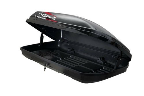 370 litre car roof box - roof, black